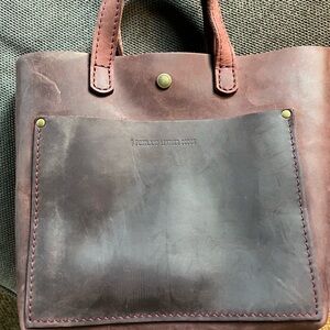Portland Leather Merlot mini crossbody